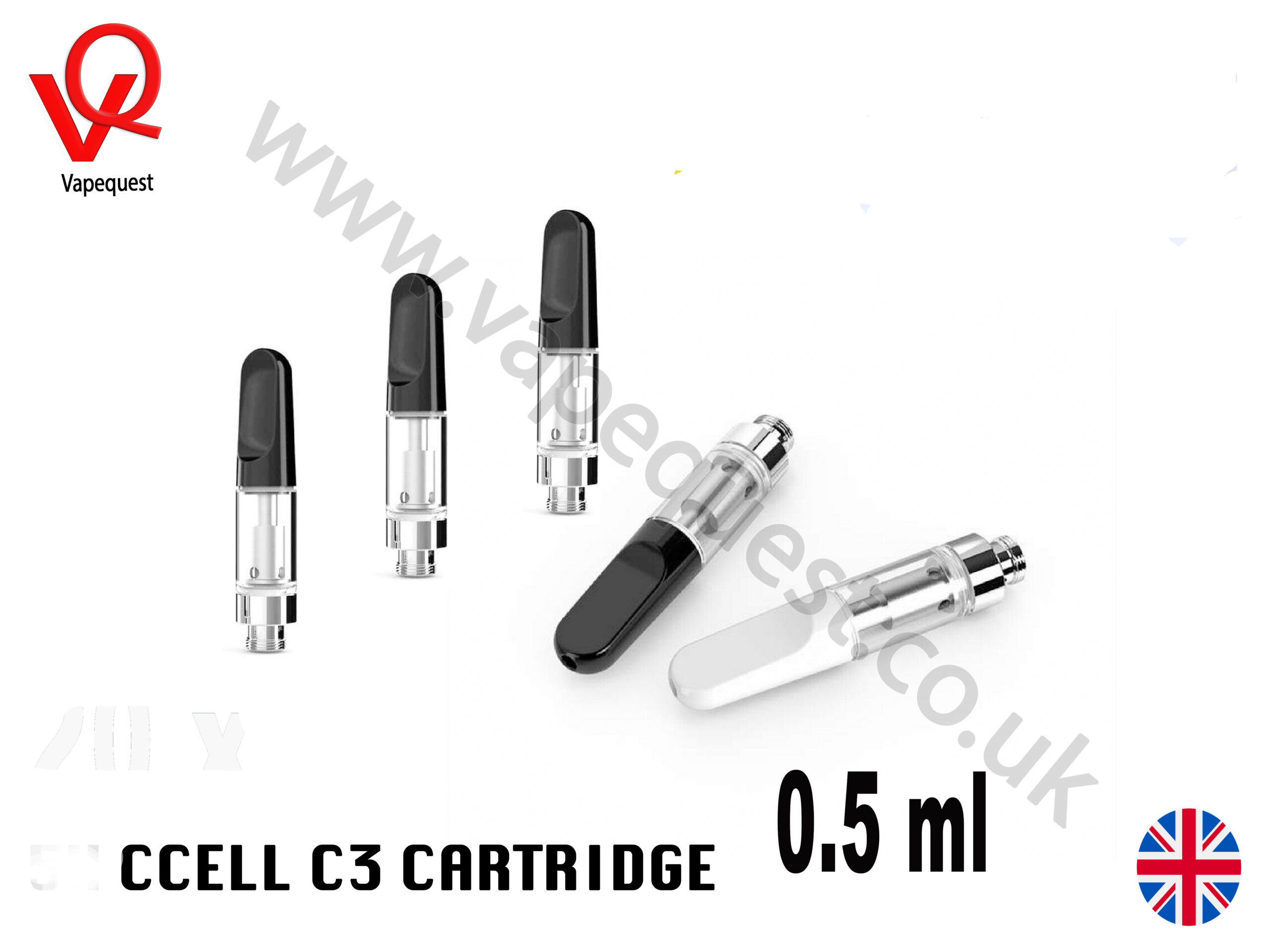 This a image of Vapequest UK very own CCELL C3 Cartridge 0.5ml