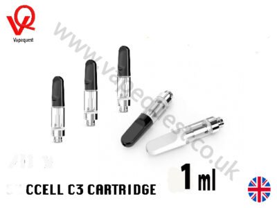 This is an image of VapeQuests 1ML CCELL cartridges