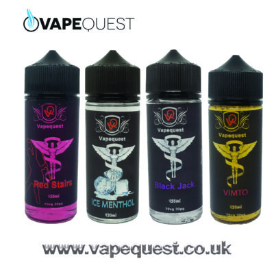 this is an image of vapequest short fill bottles